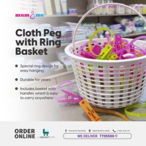 CLOTH PEGS 30PCS W/BASKET 22188