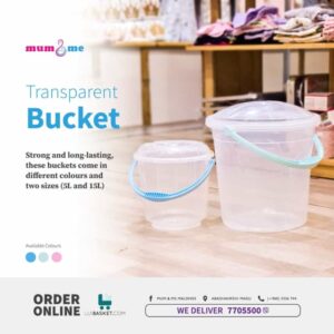 Bucket Transparent 15LT