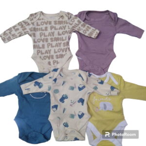 BODY SUIT Long Sleeves NB 5pcs pack